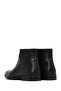 Men's Black Buckle Detailed Zippered Leather Classic Boots 25Wfd670318 - 7