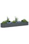 Garden Raised Bed 400x80x44 cm Galvanised Steel Grey - 2