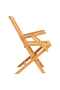 Folding Garden Chairs 4 pcs 56x63x90 cm Solid Wood Teak - 2