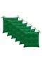 Garden Chairs 6 pcs with Green Cushions Solid Teak Wood - 7