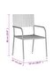 9 Piece Outdoor Dining Set Poly Rattan Black - 3
