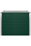 Raised Garden Bed 100x100x77 cm Galvanised Steel Green - 6