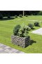 Gabion Raised Bed Galvanised Steel 90x50x50 cm