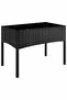 4 Piece Garden Lounge Set with Cushions Black Poly Rattan - 2