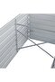Garden Raised Bed Galvanised Steel 240x80x45 cm Grey - 4