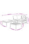 3 Piece Garden Lounge Set with Dark Grey Cushions Acacia Wood - 3