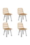 5 Piece Garden Dining Set Poly Rattan - 2