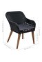 5 Piece Garden Dining Set Black - 3