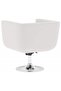 Bar Chairs 2 pcs White Faux Leather - 5