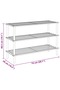 3-Tier Shoe Racks 2 pcs Solid Fir Wood - 3