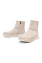 Women's Beige Zippered Suede Teddy Boots 25Wfe250910 - 3