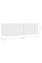 TV Cabinets 3 pcs White Engineered Wood - 5