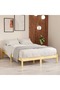 Bed Frame without Mattress Solid Wood King Size