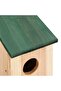 Bird Houses 4 pcs Wood 12x12x22 cm - 7