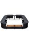 Square Spa Surround Black 268 x 268 x 55 cm Poly Rattan - 2