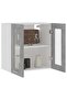 Hanging Glass Cabinet Lyon Concrete Grey 60x31x60 cm Engineered Wood - 4