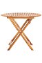 Folding Garden Table 90x75 cm Solid Acacia Wood - 2