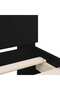 Bed Frame without Mattress with Headboard Black 90x200 cm - 7