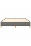 Box Spring Bed Frame Dark Grey 180x200 cm Super King Fabric - 4