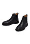 Men's Black Leather Chelsea Boots 25Wfd620618 - 4