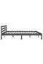 Bed Frame without Mattress Solid Wood Pine 160x200cm Grey - 4