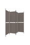 4-Panel Room Divider Anthracite 200x220 cm Fabric - 2