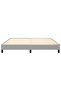Box Spring Bed Frame Light Grey 180x200 cm Super King Fabric - 4