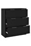 Sideboard Black 60x30x70 cm Engineered Wood - 6