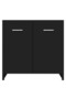 Bathroom Cabinet Black 60x33x61 cm Engineered Wood - 5
