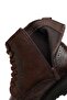Men's Brown Zippered Leather Boots 25Wfd8202Ft - 7