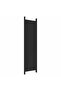 6-Panel Room Divider Black 300x200 cm Fabric - 6