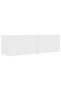 TV Cabinets 3 pcs White Engineered Wood - 2