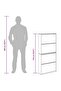 Shoe Cabinet 4-Layer Mirror White 63x17x134 cm - 7