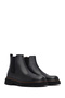 Men's Black Leather Chelsea Boots 25Wfd620618 - 2