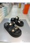 Double Banded Stoned Ultra Soft Sole Women's Slippers