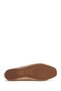 Women's Beige Buckle Straw Genuine Leather Ballerinas, Summer Shoes 25Sfd5511M7 - 4