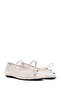 Women's Beige Fabric Mesh Summer Ballerina Shoes 25Sfe40226F - 3