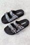 Pienn Double Buckle Stone Women's Flat Slippers - 2