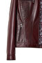 Marlyn Women's Burgundy Leather Jacket 24Wge 513347 - 5
