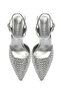 Women's Gray Ankle Buckle Braided Thin Heeled Shoes 25Sfe493214 - 8