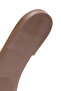 Women's Cream Leather Slippers 25Sfd 332918 - 8