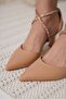 Stone Women's Nude Heeled Shoes Tr12Ms03D - 4