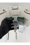 Men's Wristwatch Quartz - Silver Steel Band, Blue Dial Cornered Case Silver Detailed Dm-00106G-A3 - 4