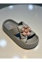 Women's Flat Slippers with Ultrasoft Sole and Accessories - 3