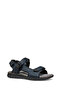 Men's Navy Blue U Spherica Ec5 B- Nbk Synt.Le Double Strap Fabric Sandals U55Elb000Ekc4002 - 3