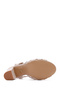 Women's Beige Ankle Strap Thick Heeled Shoes Sandals 25Sfe462218 - 5