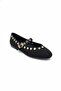Vollex Accessory Detailed Women's Flat Casual Belted Ballerinas - 3
