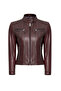 Marlyn Women's Burgundy Leather Jacket 24Wge 513347