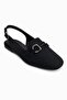 Vollex Open Back Stylish Knitwear Ballerinas - 2