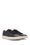 Men's Black Lace-Up Leather Sneaker 25Sfd 610518 - 3